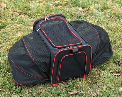 Pet Carrier Foldable Expandable Bag Mesh Breathable Handheld