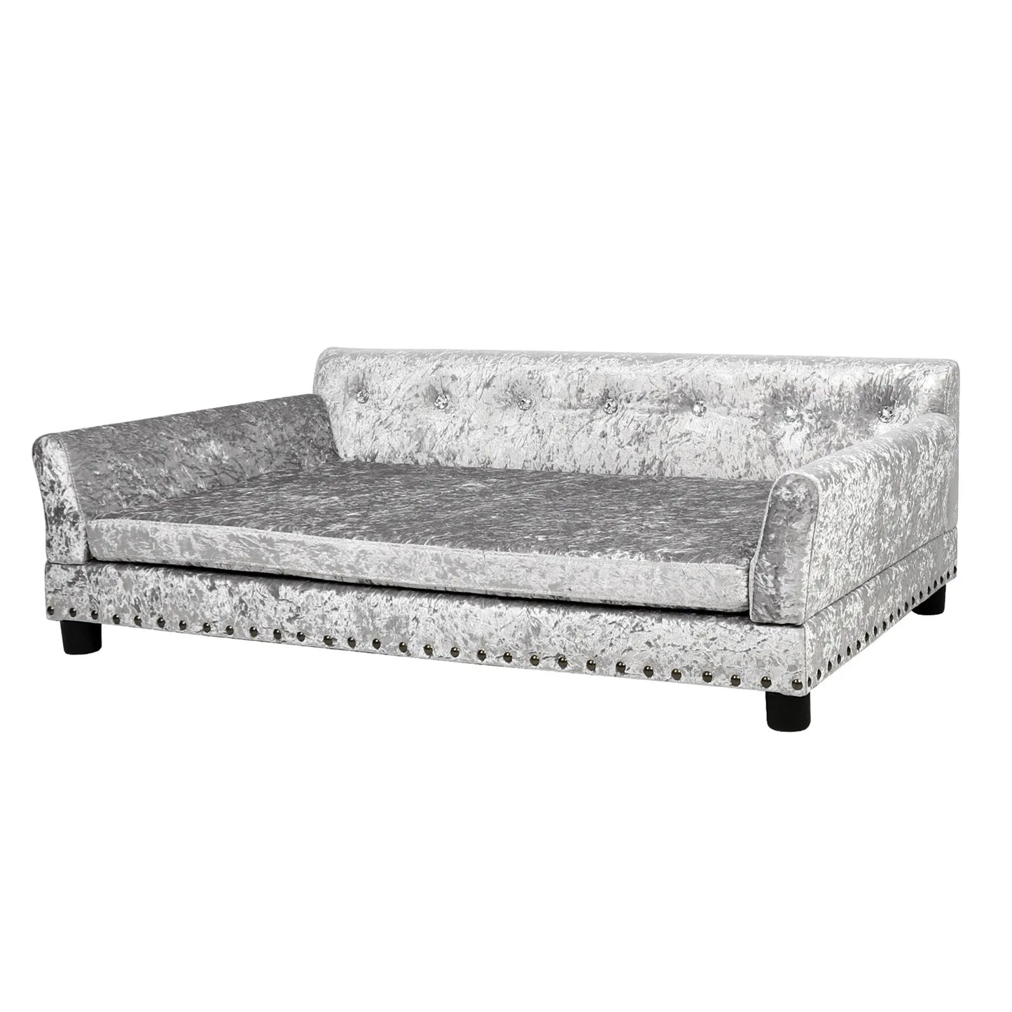 XL Dog Sofa Bed Deluxe, Tufted, Elevated