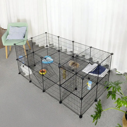Small Animal Playpen, Zip Ties Included, Metal Wire