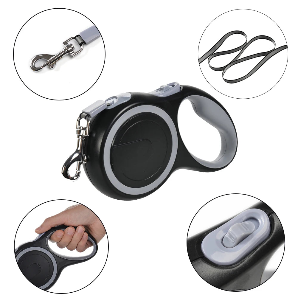 Large Dog Leash Retractable Strap