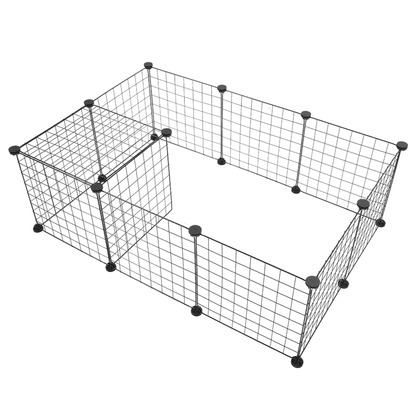 Small Animal Cage and Play Pen Indoor, Portable Metal Wire Yard Fence