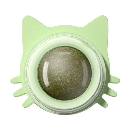 The Wall Cat Ball, Lickable Snack, Self-Rotating, Teeth Cleaning