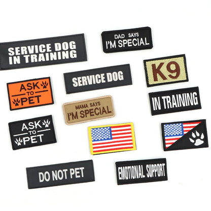 Personalized Tactical Patch Bundle For Dog Vest Harness/ Collar