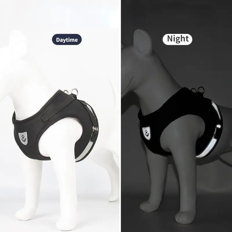 Undershirt Harness Leash Set Mesh, Breathable, Adjustable