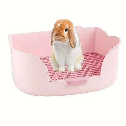 Large Rabbit Litter Box, Corner Toilet