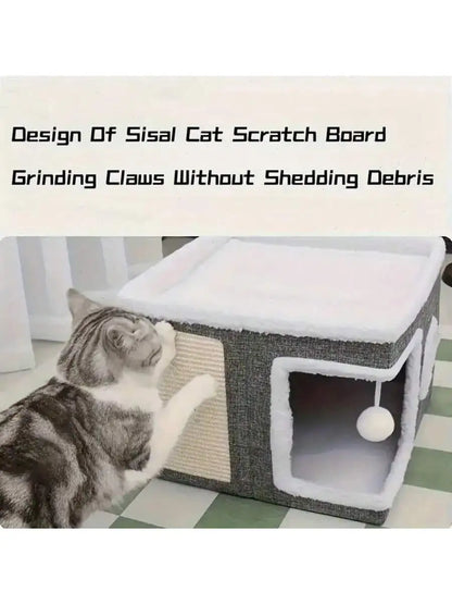 Multi Story Cat Condo, 2 Beds, Indoor Cat Cube