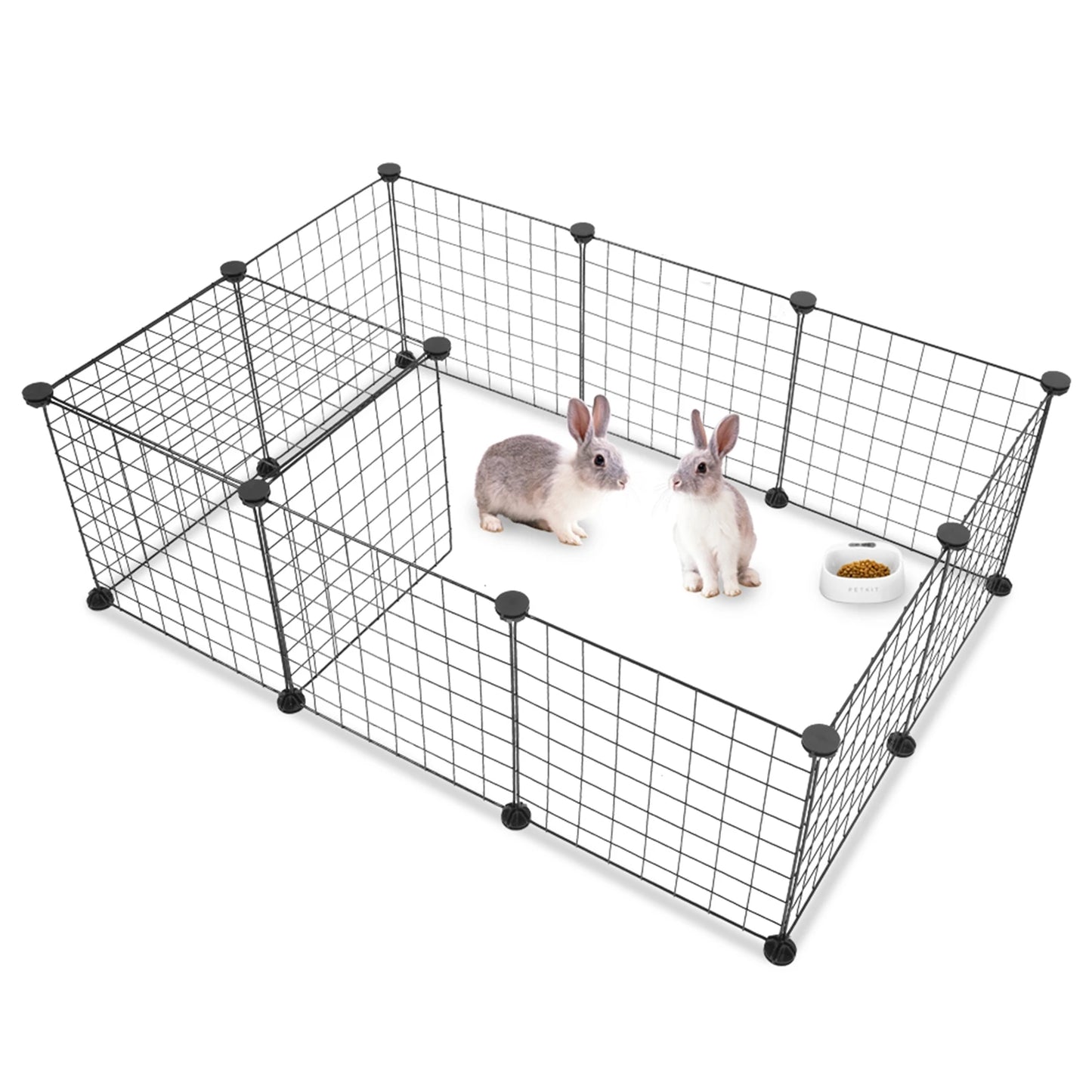 Small Animal Cage and Play Pen Indoor, Portable Metal Wire Yard Fence
