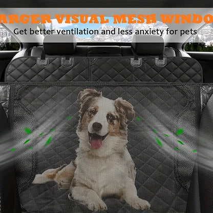 5-in-1 Convertible Dog Car Seat Cover For Rear Seat
