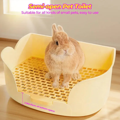 Large Rabbit Litter Box, Corner Toilet