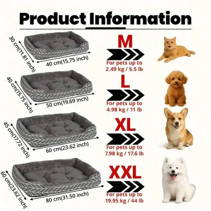 Super Soft, Plush Dog Cat Bed, Anti-Slip