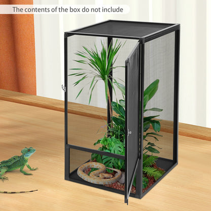 Reptile Habitat Terrarium Enclosed, Rectangular Freestanding