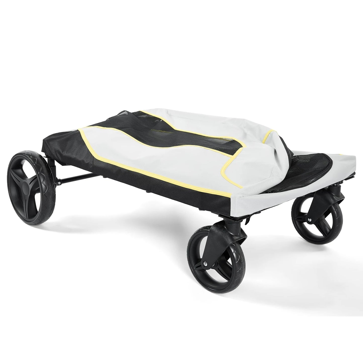 All-Terrain Pet Stroller with Lockable Wheels, Adjustable Handle