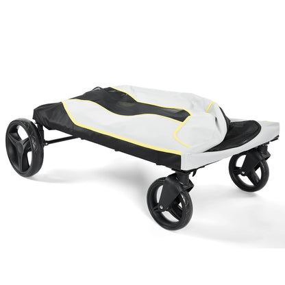 All-Terrain Pet Stroller with Lockable Wheels, Adjustable Handle