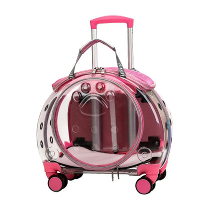 Portable Pet Trolley Case for Cats/ Small Dogs