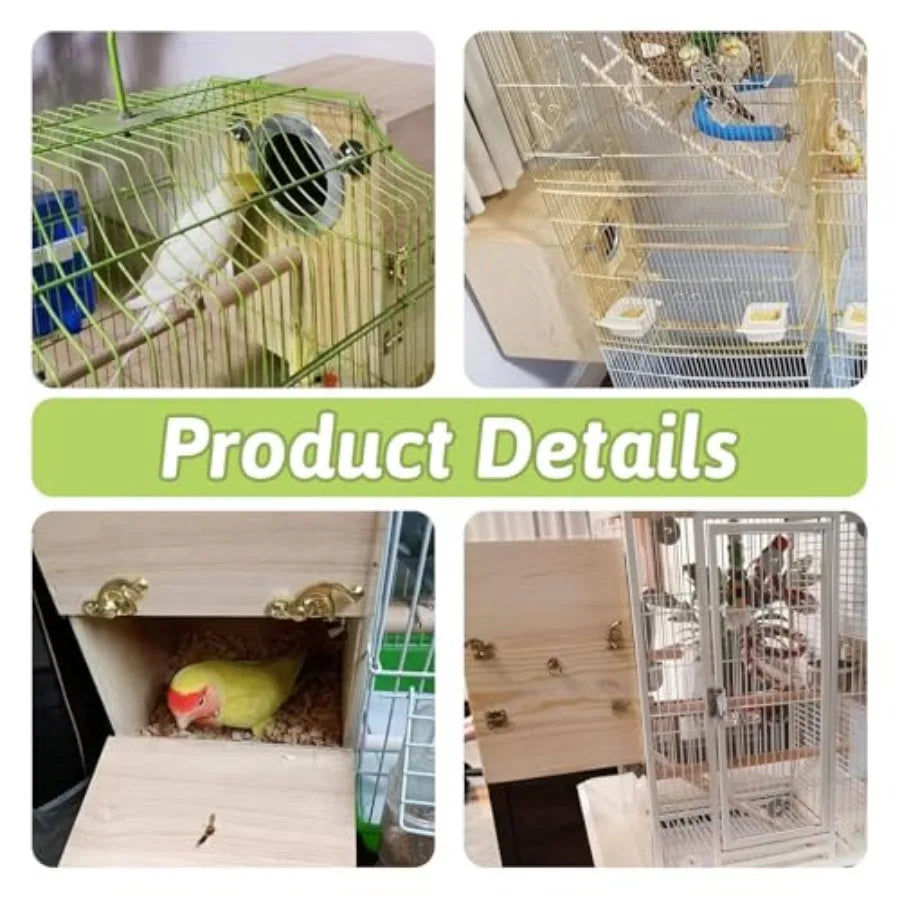 Bird Wood Breeding Box Lovebirds Nesting Station
