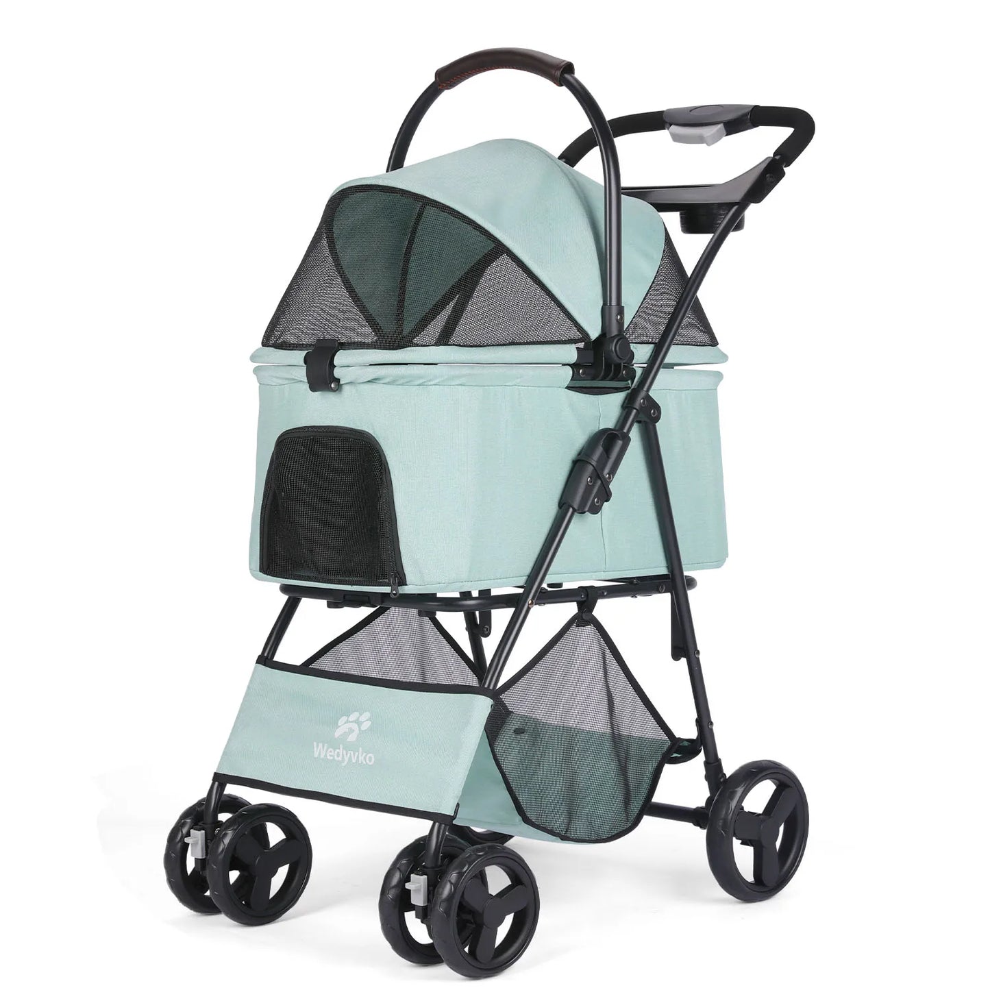 3 in 1 Pet Stroller with Removable Carrier, Folding Stroller All-Terrain