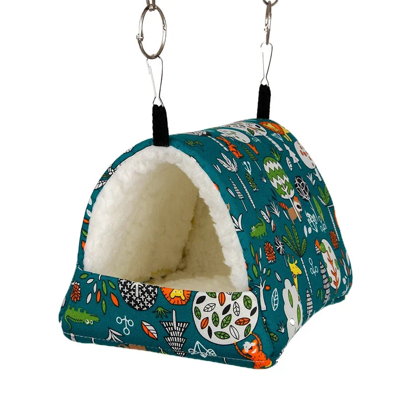 Hanging, Enclosed, Hammock Bed For Hamsters, Other Small Animals