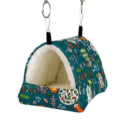 Hanging, Enclosed, Hammock Bed For Hamsters, Other Small Animals