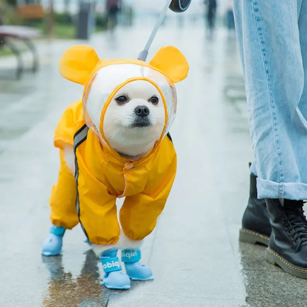 Dog Raincoat, Full Body Coverage, Reflective