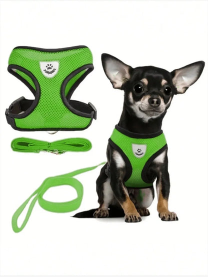 Cat Dog Leash Set, Escape-Proof, Adjustable, Reflective