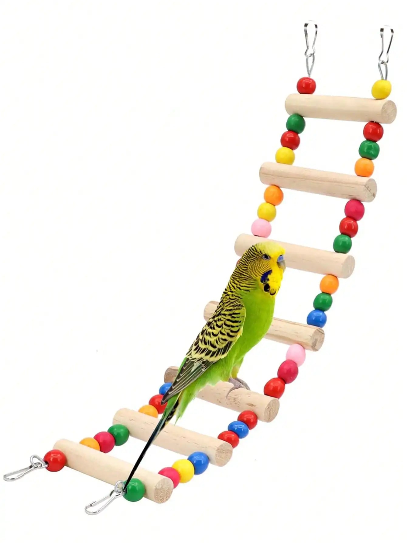 Multistep Bird Climbing Ladder Toy 4/5/6 Steps Parrot Cage Accessory