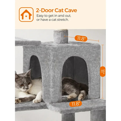 Cat Tree Tower, Condo, Scratching Posts, Hammock, Perch