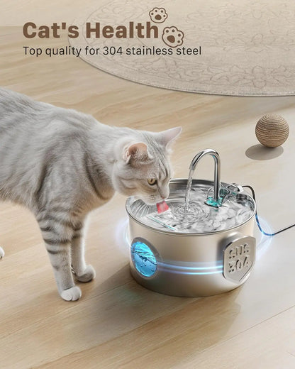 Stainless Steel Cat Water Fountain