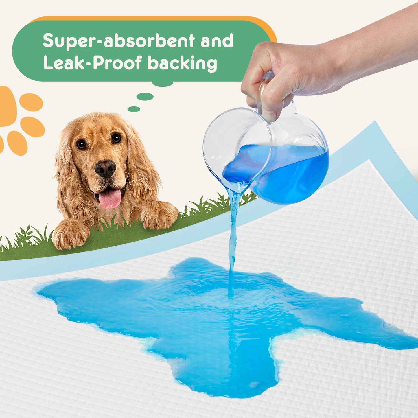Super Absorbent, Leakproof, Disposable Pee Pads for Dogs,