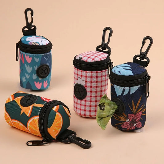 Hangable Dog Poop Bag Dispenser Zipper Top