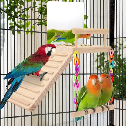Bird Accessories, Mirror, Perch, Climbing Ladder, Swing