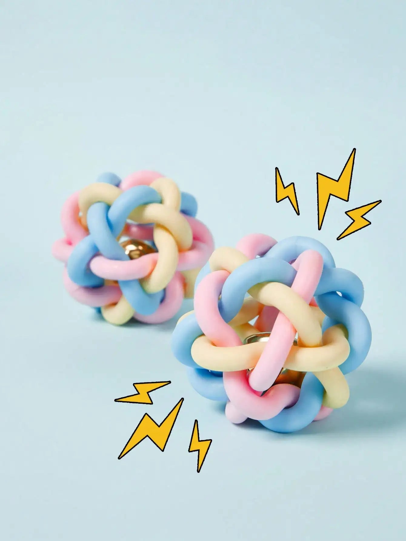 Pet Braided Bell Ball Toy For Entertainment
