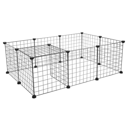 Small Animal Cage and Play Pen Indoor, Portable Metal Wire Yard Fence