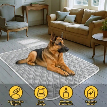 Pet Cooling Pad, Washable, Non-Slip Design