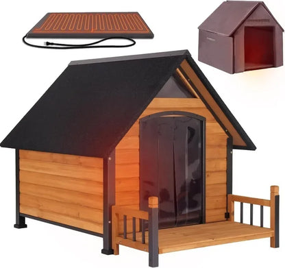 Heated Dog House, Insulated, Outdoor.