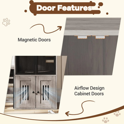 Multifunctional Cat Litter Box, Storage, Sisal Ladder Playhouse