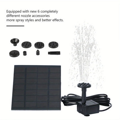 Bird Bath, Garden Waterfall, Floating Pump, Solar Fountain