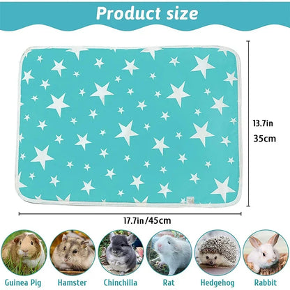 Hamster Absorbent Pee Pads, Cage Liners, Small Bedding Mat
