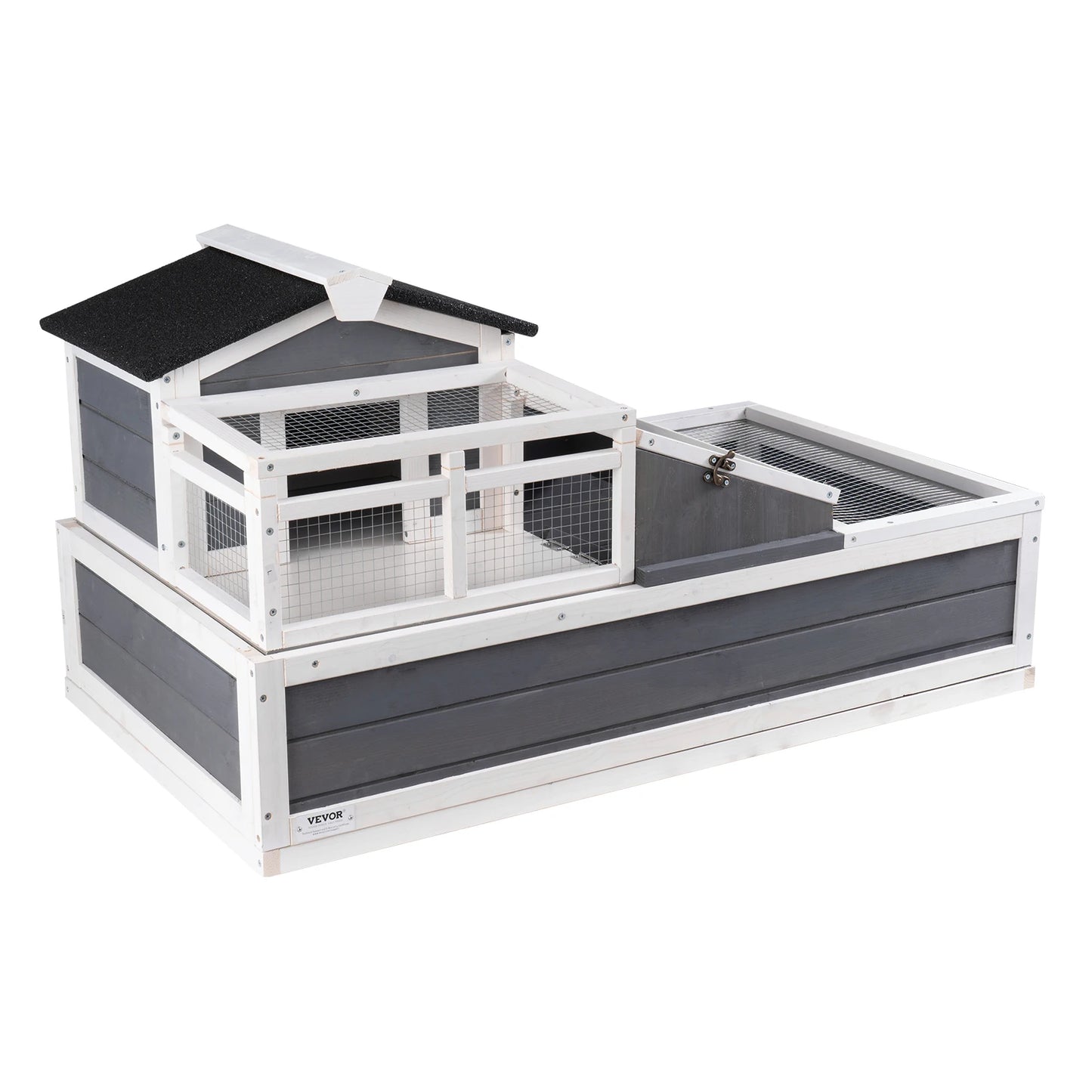 Tortoise Habitat Wooden House with Roof