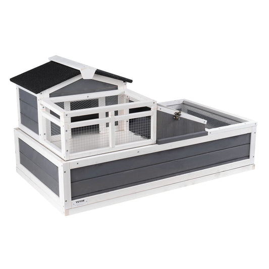 Tortoise Habitat Wooden House with Roof