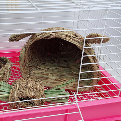 Rabbit Straw Nesting Grass House