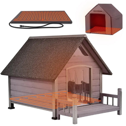Heated Dog House, Insulated, Outdoor.