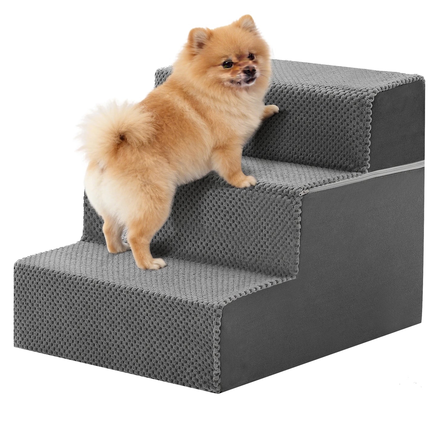 3-5 Step, Foam Dog Stairs, Indoors, Non-Slip