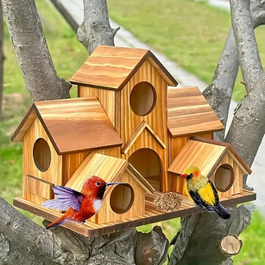 Outdoor Bird House, Hanging Nesting Box