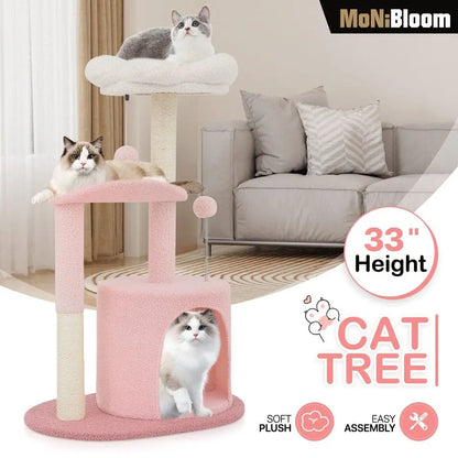 Cat Tower, Activity Tree For Indoor Cats, Cozy Condo