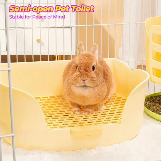 Large Rabbit Litter Box, Corner Toilet