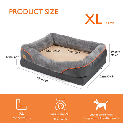 Large Dog Bed Comfortable Anti Allergy Warm Fleece