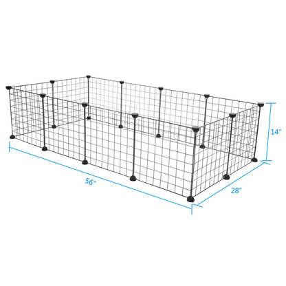 Small Animal Cage and Play Pen Indoor, Portable Metal Wire Yard Fence