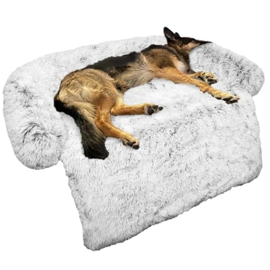 Calming Dog/ Cat Bed Plush Mat for Furniture Protection