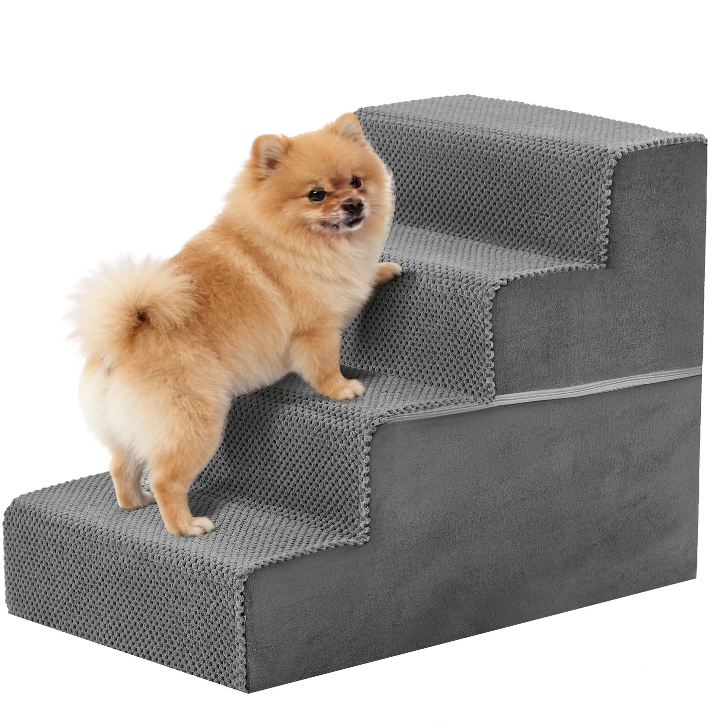 3-5 Step, Foam Dog Stairs, Indoors, Non-Slip