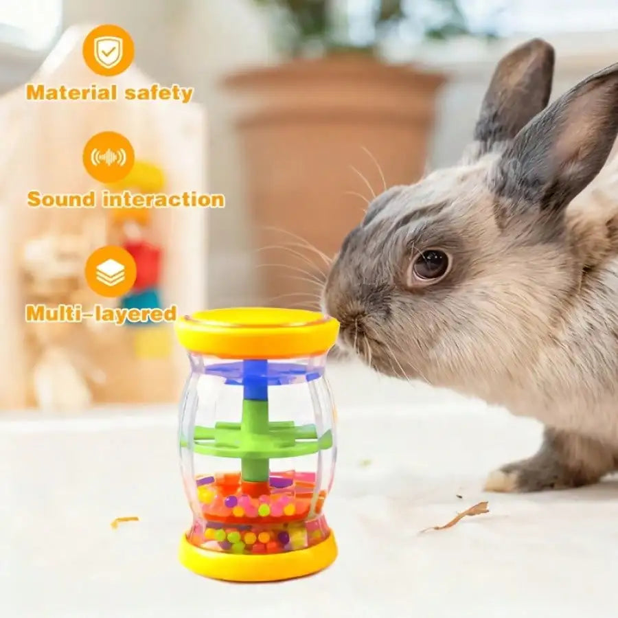 Interactive Rattle Rabbit Toy, Indoor